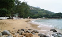 One of the calmer beaches. Those near the north were bursting with families out for the day.